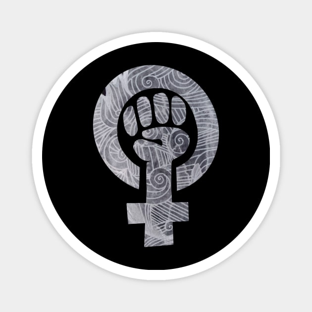 Feminist Symbol Magnet by bubbsnugg